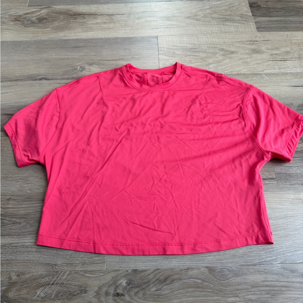 lululemon athletica Cropped Crewneck Top - Bright Pink